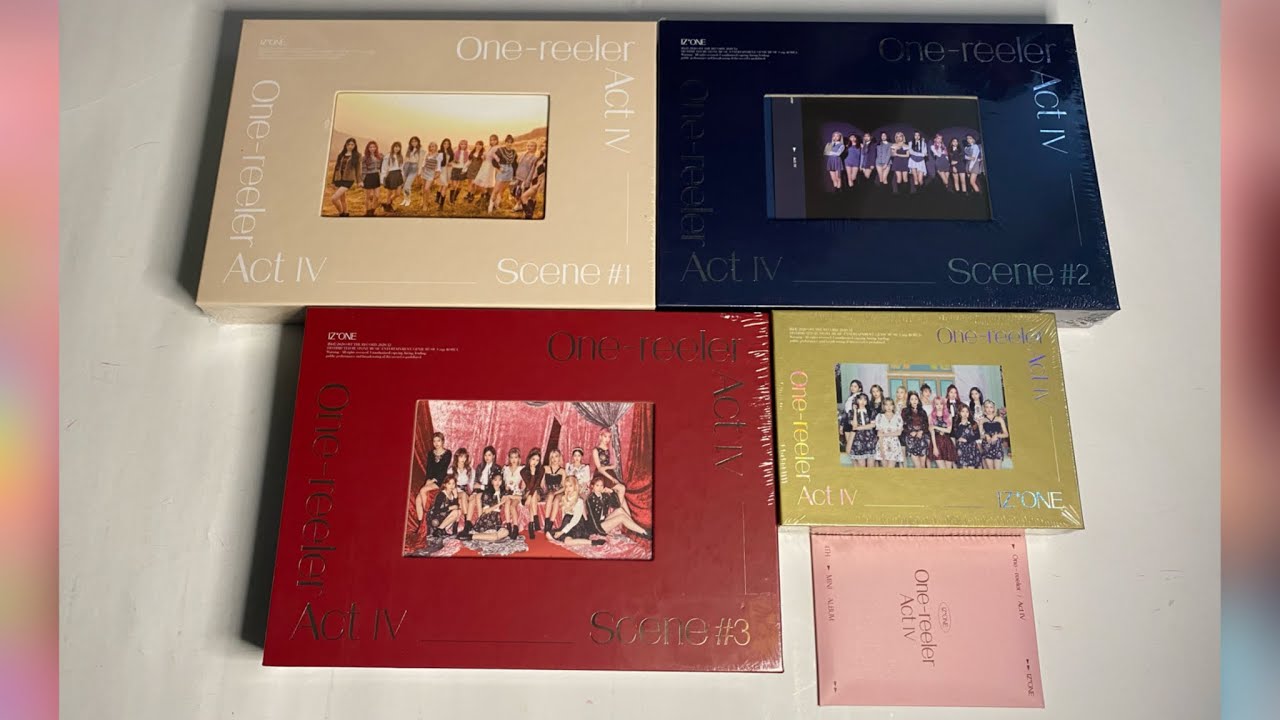 UNBOXING IZONE One-reeler Act IV (all 3 versions + kihno) - YouTube