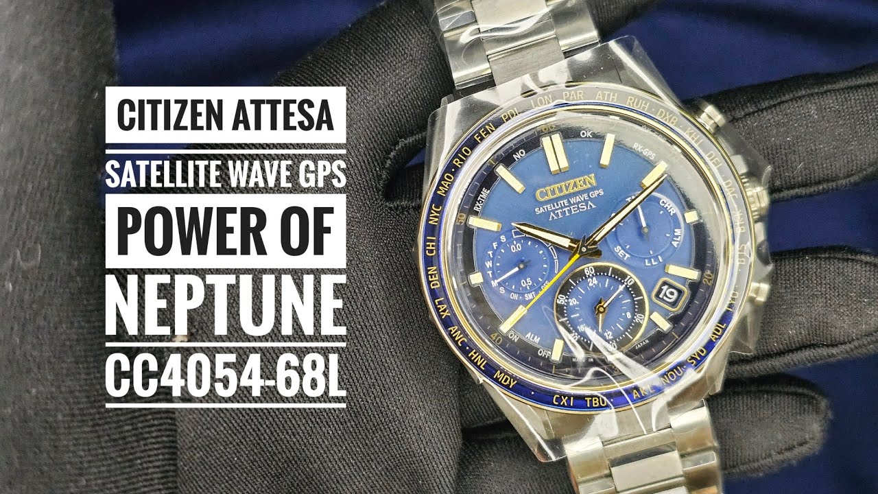 Citizen Attesa Satellite Wave GPS Power of Neptune CC4054-68L