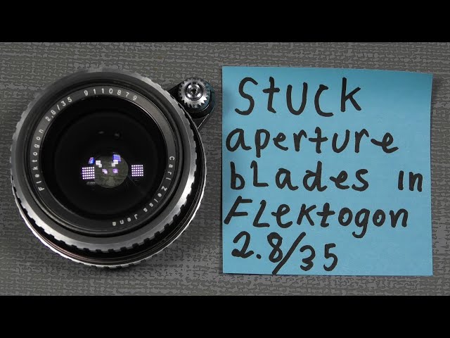 Carl Zeiss Jena Flektogon 2.8/35 | for Exakta | Stuck aperture