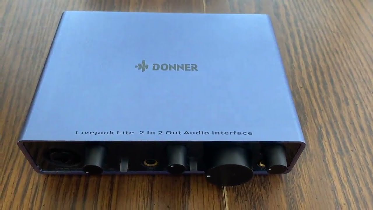 Donner Audio Interface Livejack Lite 2 In 2 Out, USB Audio