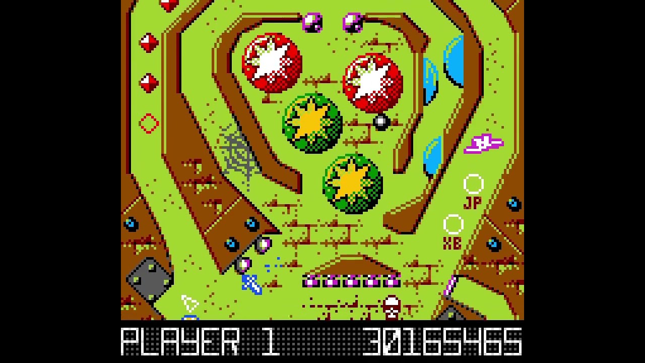 ゲームボーイカラー ハリウッドピンボール（ANCIENT TEMPLE OF THE