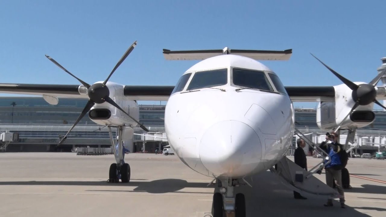 ANA ボンバルディア DHC-8-300（Q300） 羽田(HND) → 三宅 ラスト