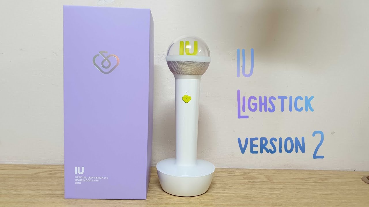IU Official Light Stick 2.0 Home Mood Light Unboxing - YouTube