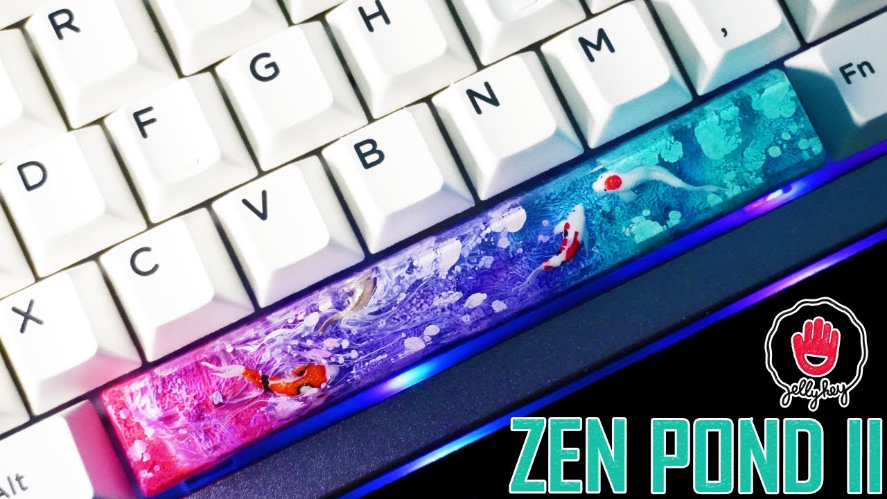 Artisan Resin Keycap | Zen Pond II - Jelly Key (Joiha) - YouTube