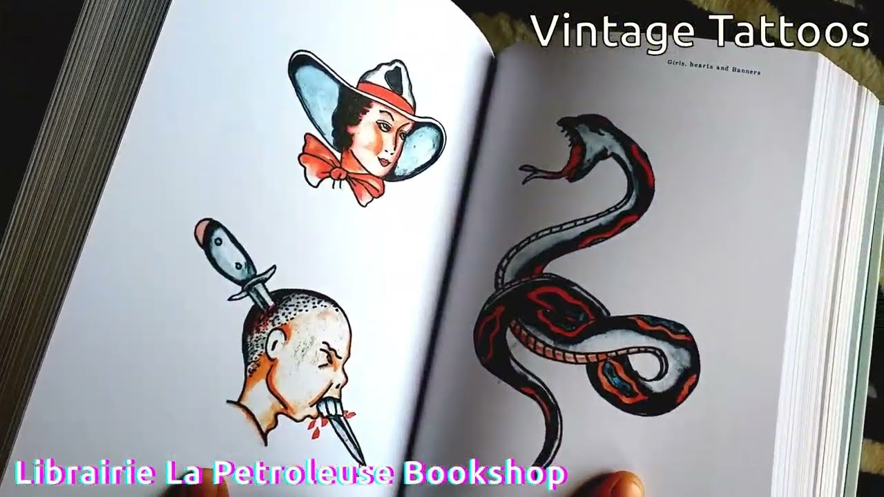 Livre / Book VINTAGE TATTOOS Carol Clerk - YouTube