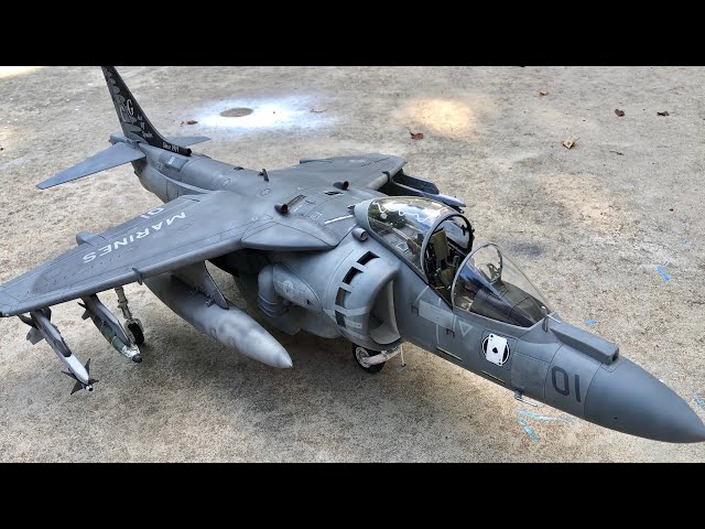 HobbyBoss 1/18 AV8B Harrier Part 8: It's Finished - YouTube