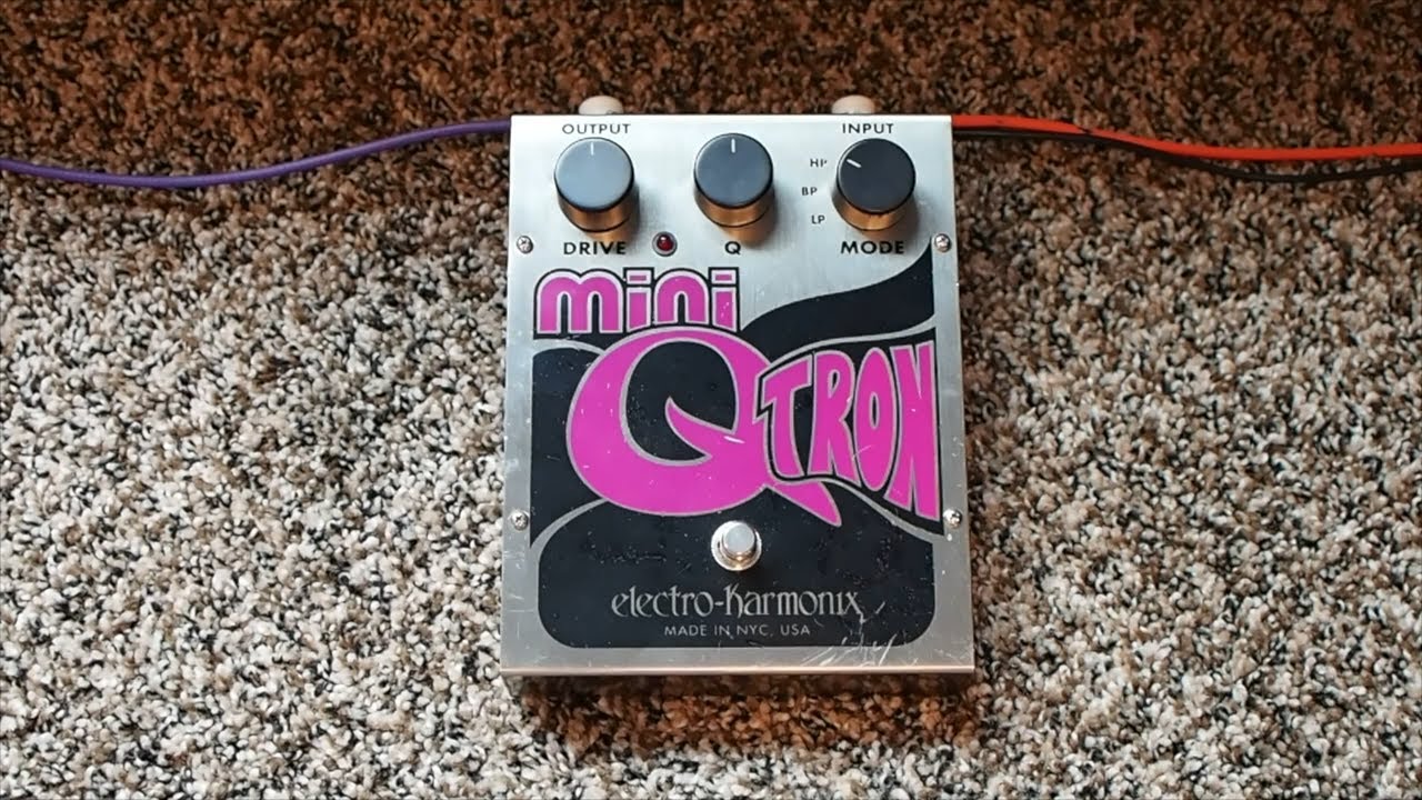 Electro-Harmonix Mini Q-Tron Envelope Filter/Auto Wah Demo - YouTube