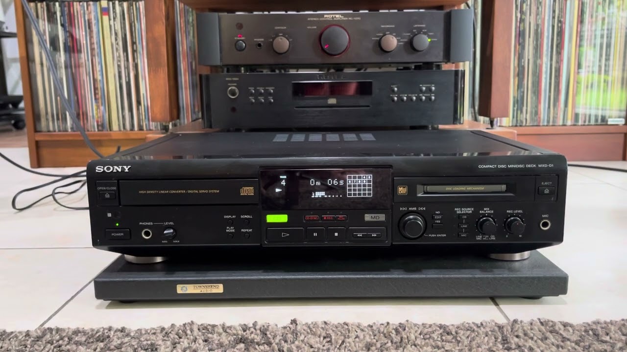 SONY MXD-D1 compact disc minidisc deck - YouTube