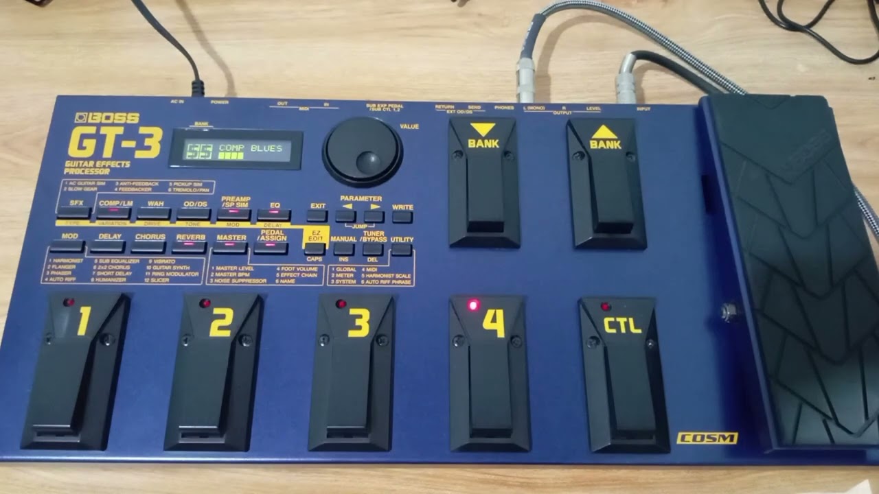 Boss GT-3 Guitar Effects Sound Demo - YouTube
