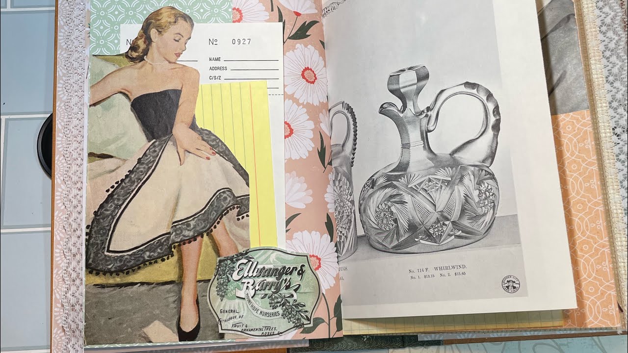 1940s Ladies Junk Journal: Final flip Through! - YouTube