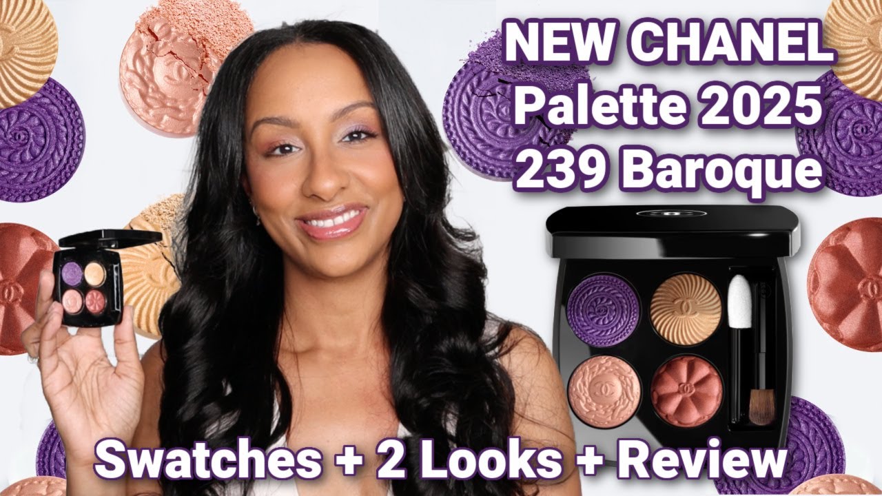 Chanel Les 4 Ombres Boutons Palette 🌟 239 Baroque | Swatches + 2