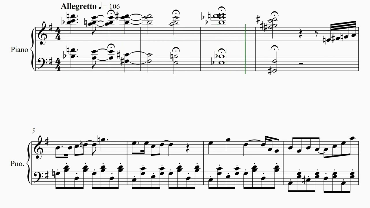 Zip A Dee Doo Dah】 里空 楽譜作成 耳コピ - YouTube
