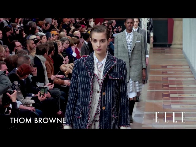 トム ブラウン」（THOM BROWNE）｜2019-20秋冬コレクション - YouTube