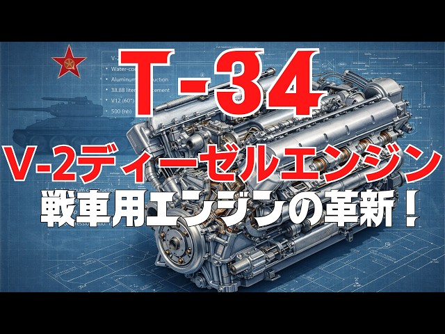 T-34のディーゼルエンジンはなぜ革命的だったのか - V-2エンジンの技術