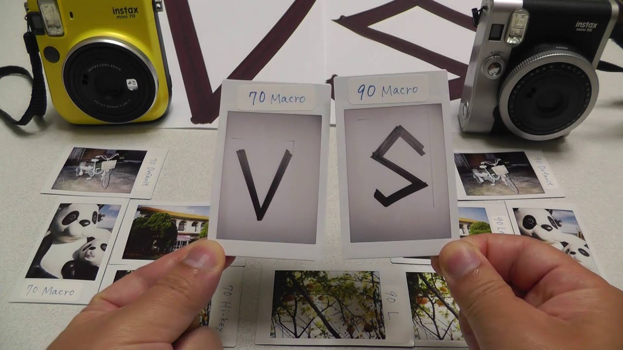 FUJIFILM instax mini 70 vs instax mini 90 新型チェキ、撮り比べ
