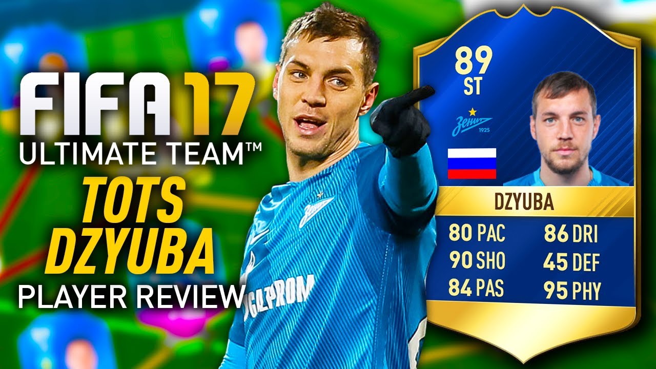 FIFA 17 TOTS DZYUBA (89) *99 STRENGTH* PLAYER REVIEW! FIFA 17