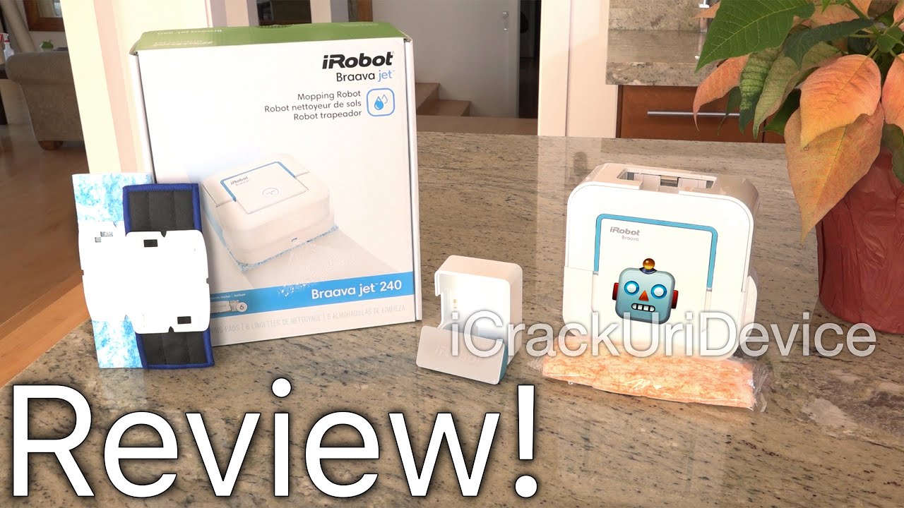 Braava 240 jet Mop (iRobot): Review and Test Unboxing - YouTube