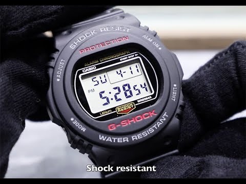 G-SHOCK CLASSIC RETRO 35TH ANNIVERSARY DW5750E-1 - YouTube