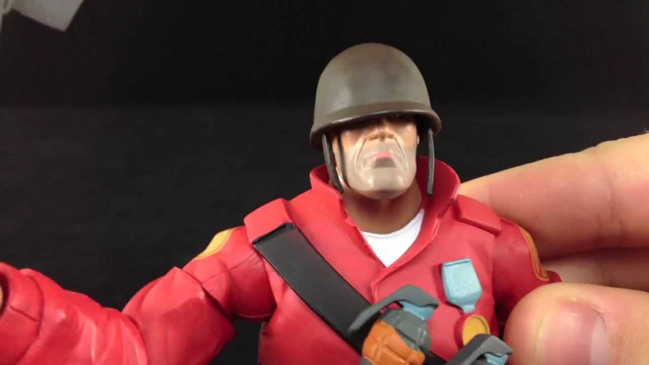 NECA Team Fortress 2 Soldier Action Figure Review - YouTube