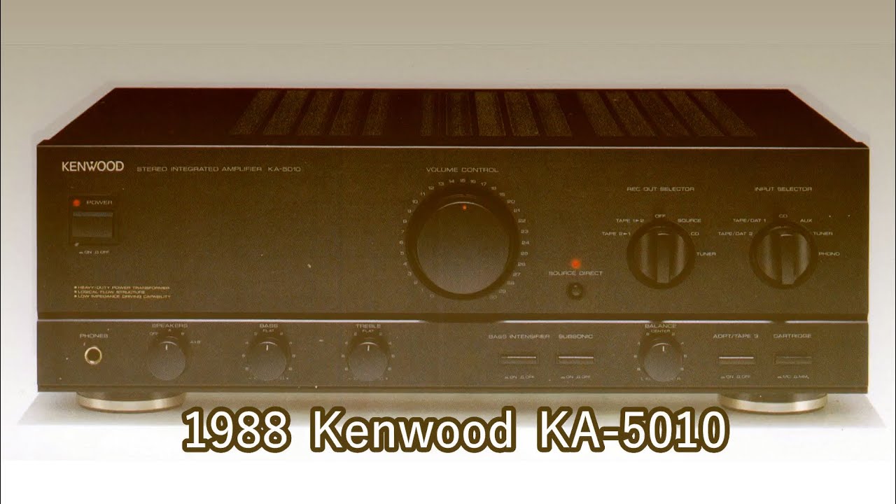 1988 Kenwood KA-5010 - YouTube