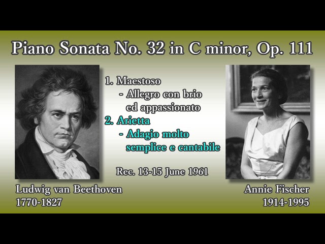 Beethoven: Piano Sonata No. 32, A. Fischer (1961) ベートーヴェン