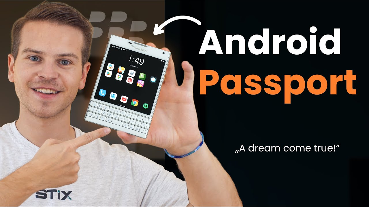 Run Android on your BlackBerry Passport! - YouTube