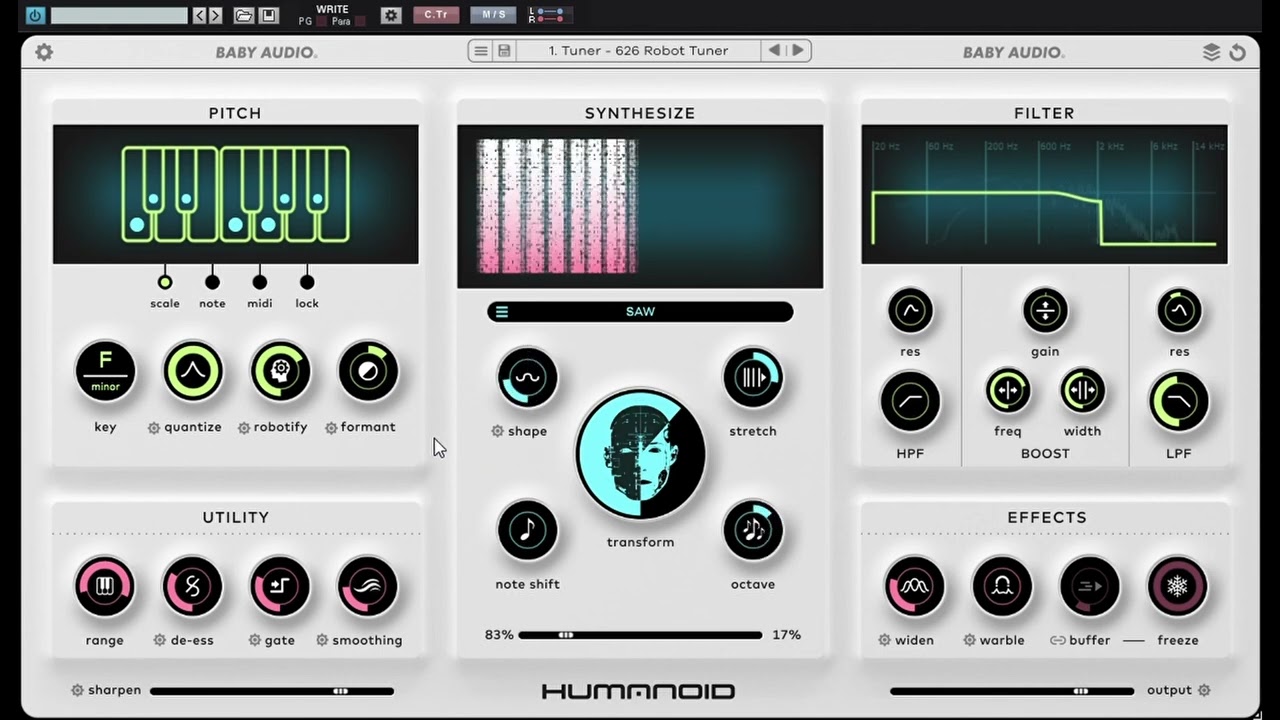 ロボットボイスを作成！近未来な世界を作るボーカルエフェクト Baby