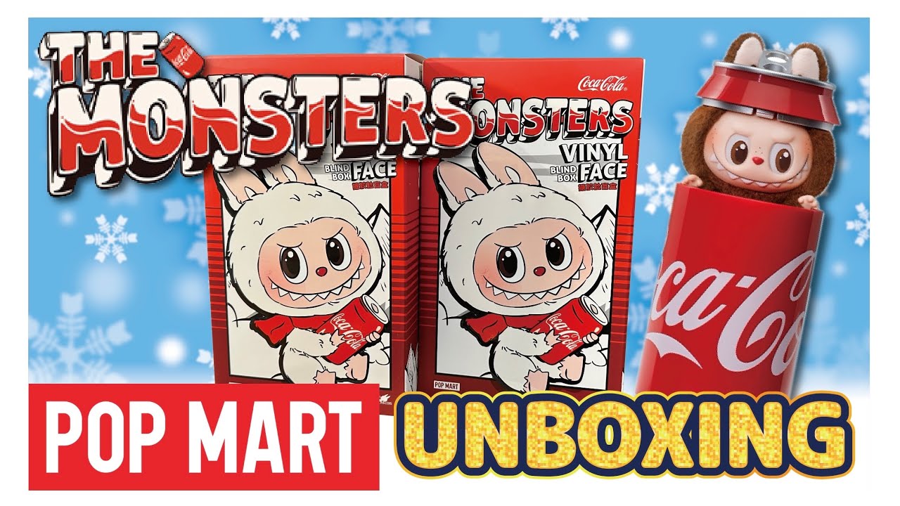 POPMART] My first stuffed animal! Let's open the THE MONSTERS Coca