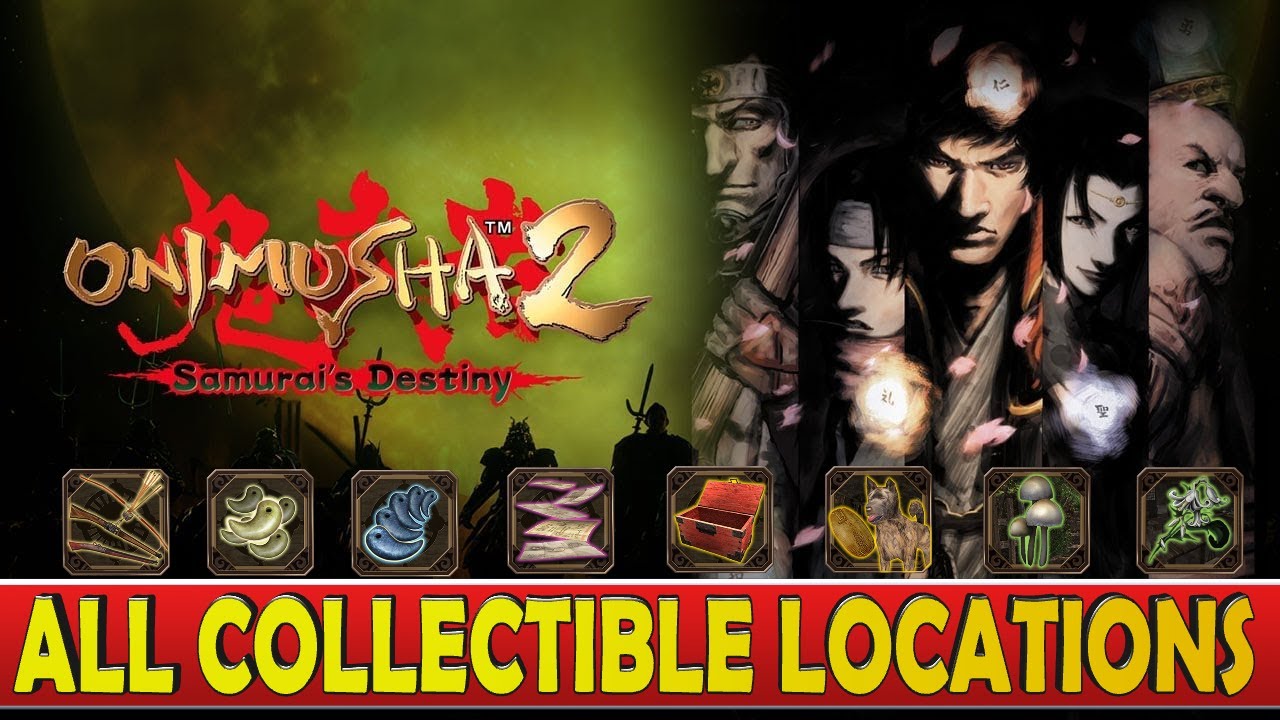 Onimusha 2 Remaster All Collectibles Jewels/Maps/Files/Puzzle