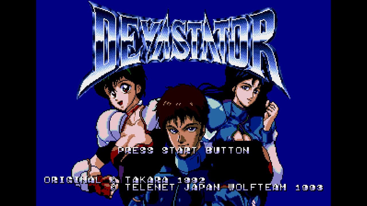 Devastator (デバステイター). [Mega CD]. 1LC. No Death. HARD. 60Fps