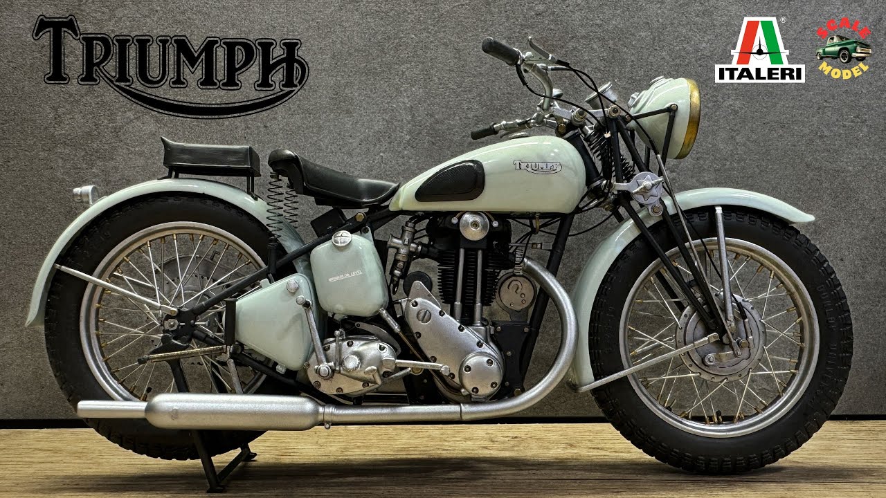 Triumph 1:9 motorcycle model kit build #triumph #scalemodel