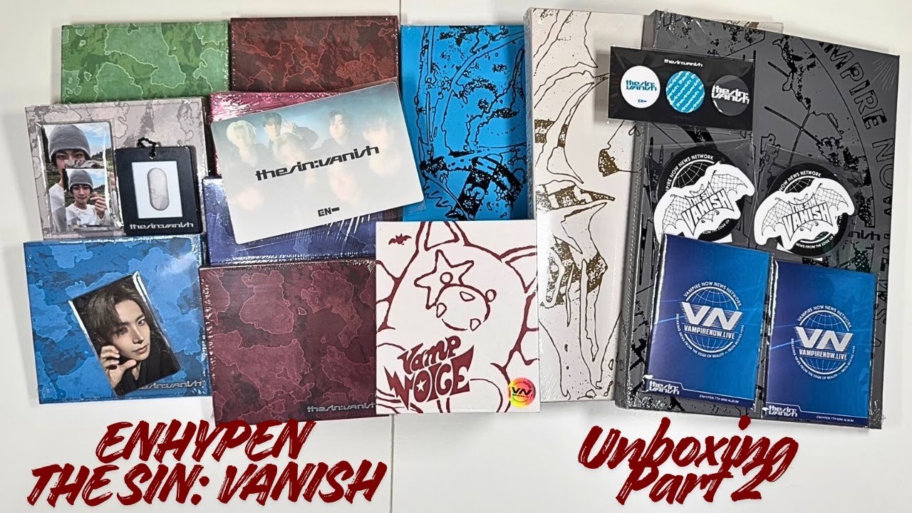 enhypen “the sin : vanish” unboxing ✧ forbidden, afterlight