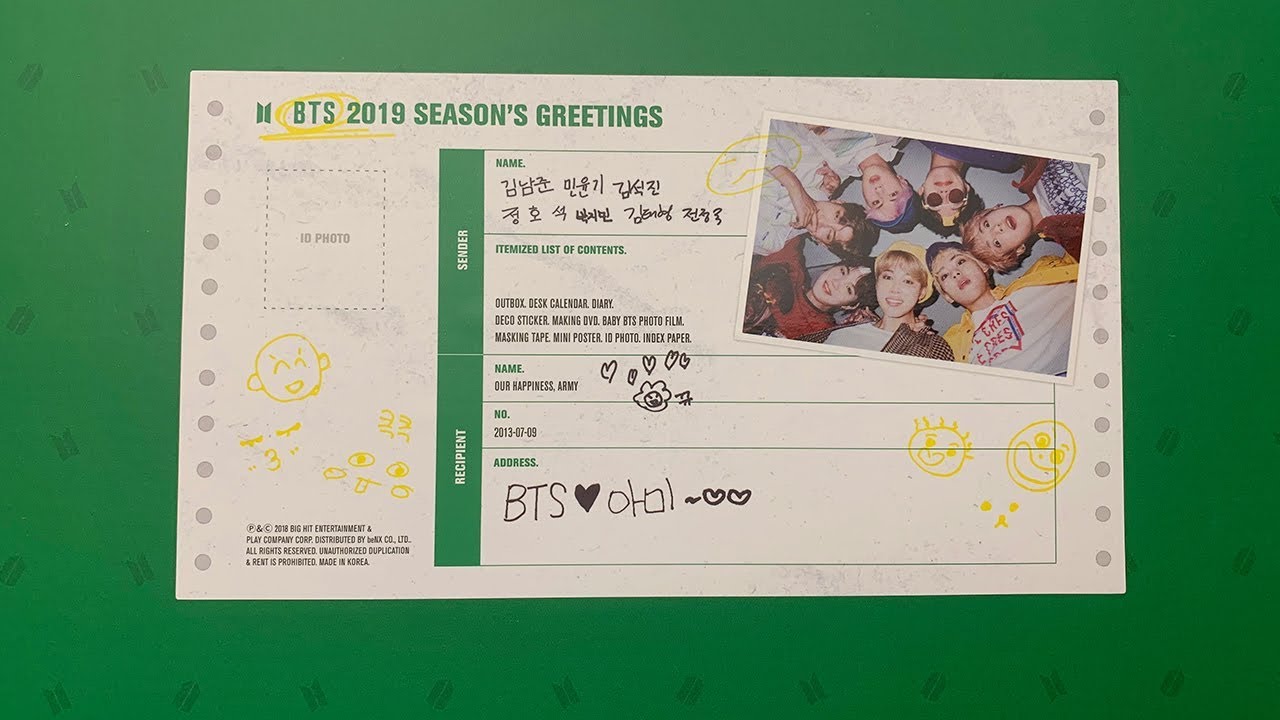 Unboxing | BTS 2019 Season's Greetings - YouTube