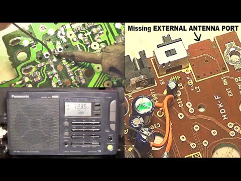 Panasonic RF-B45 shortwave radio (import version). Soldering the