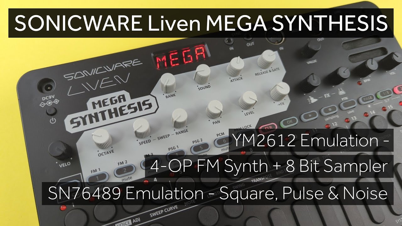 Liven MEGA SYNTHESIS - Retro Game Music Production Machine - YouTube