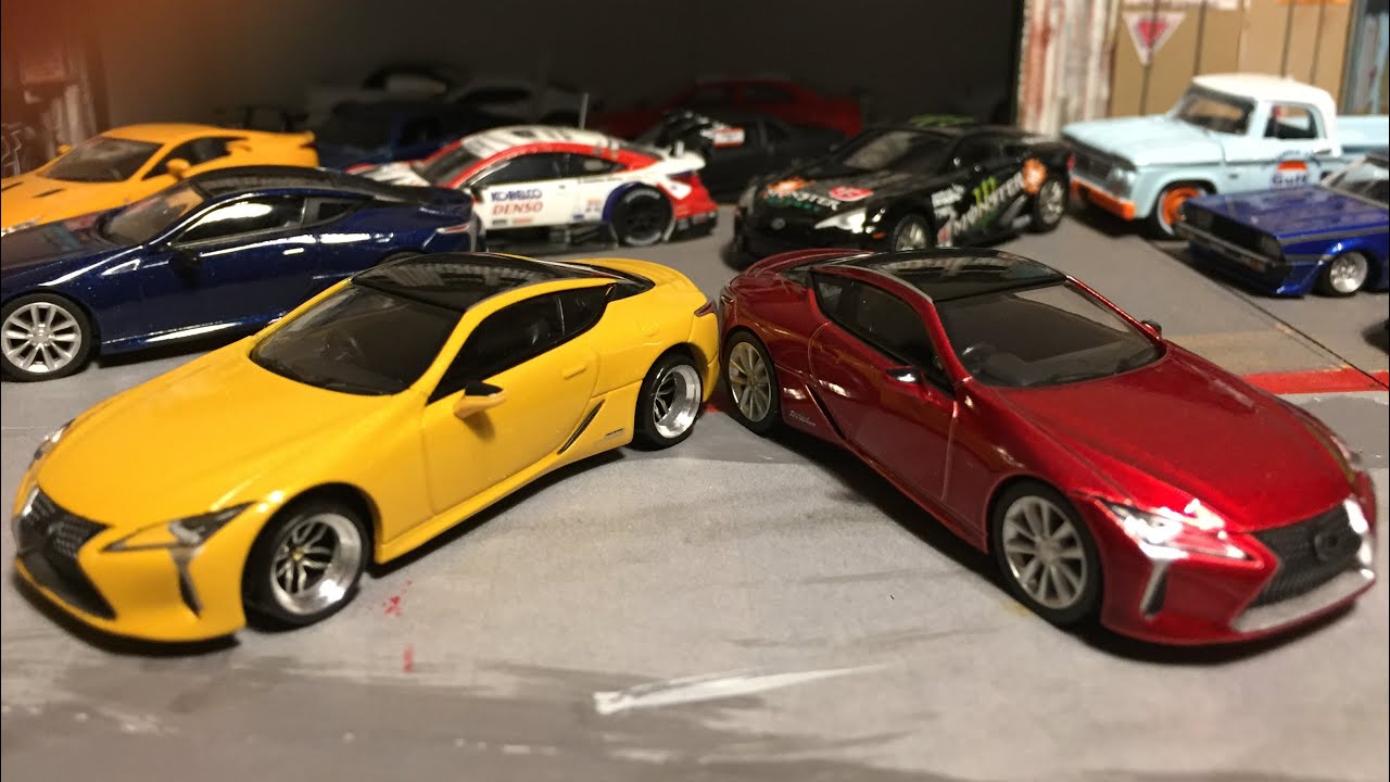 京商 1/64 レクサスLC500h 開封 トミカ・ホットウィールサイズ - YouTube