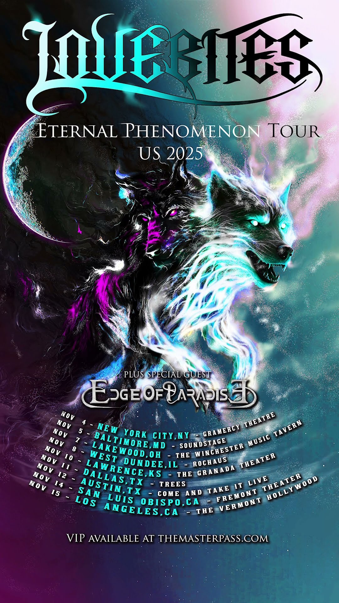 New USA tour has been confirmed for November 2025!! #lovebites