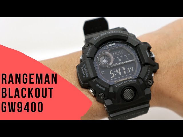 Unboxing G-Shock GW9400-1B Master Of G Rangeman 'Black Out' - YouTube