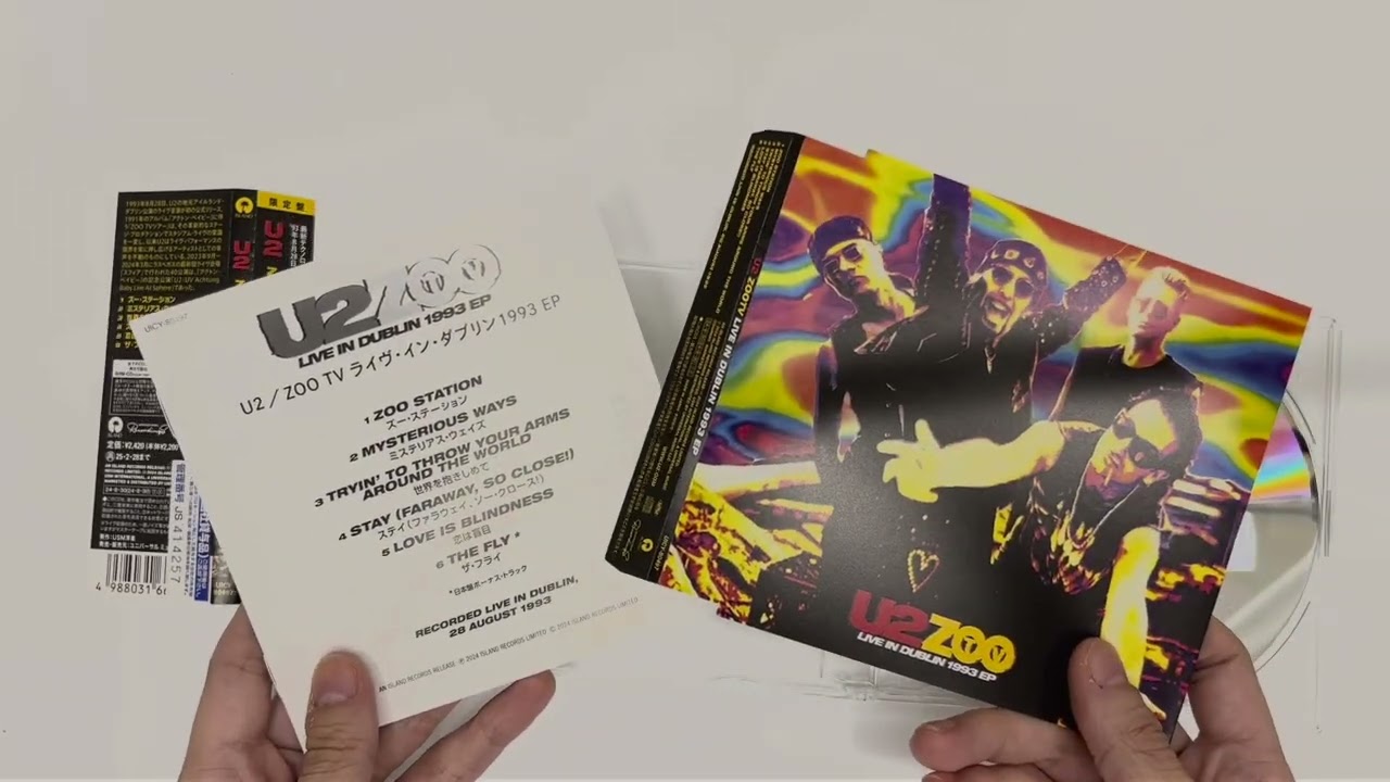 Unboxing] U2: ZOO TV Live in Dublin 1993 EP [SHM-CD] [Limited
