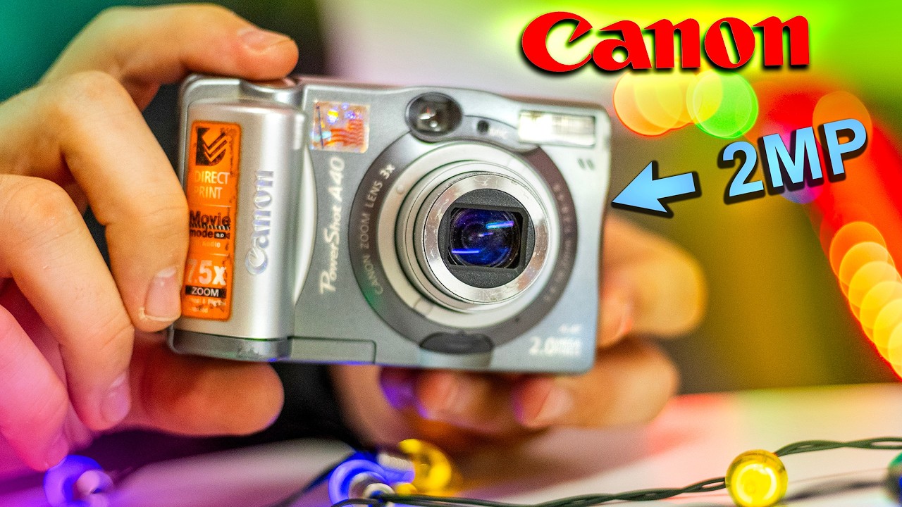 Canon PowerShot A40 (digicam) - 2002 Digital Photo Camera - YouTube