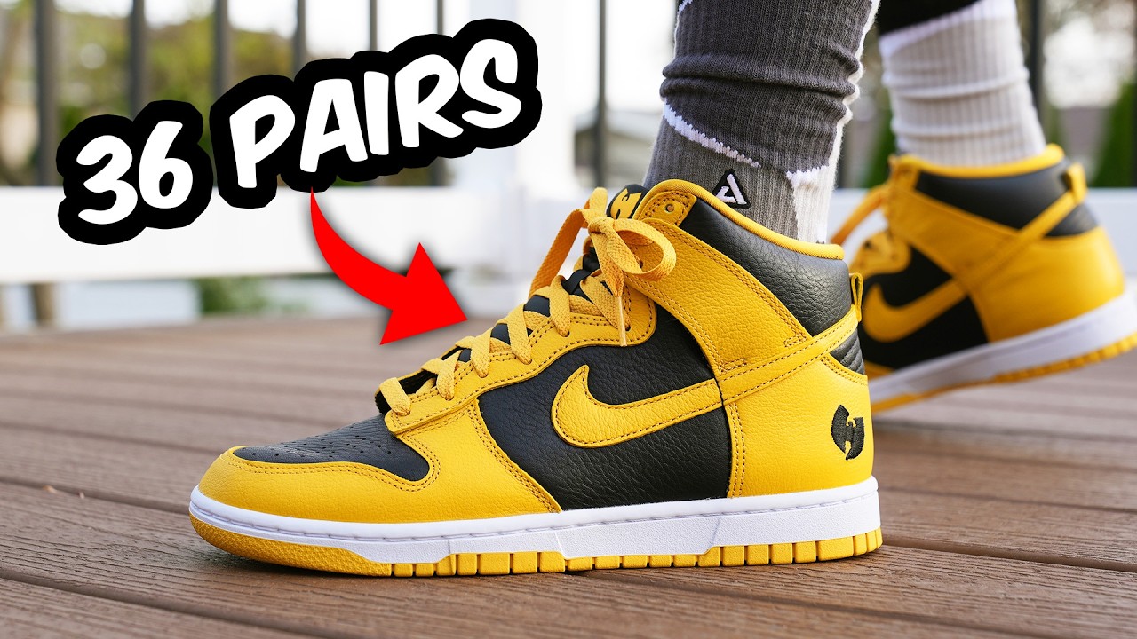 WU TANG CLAN Nike Dunk Hi PRM Review & On Feet - YouTube