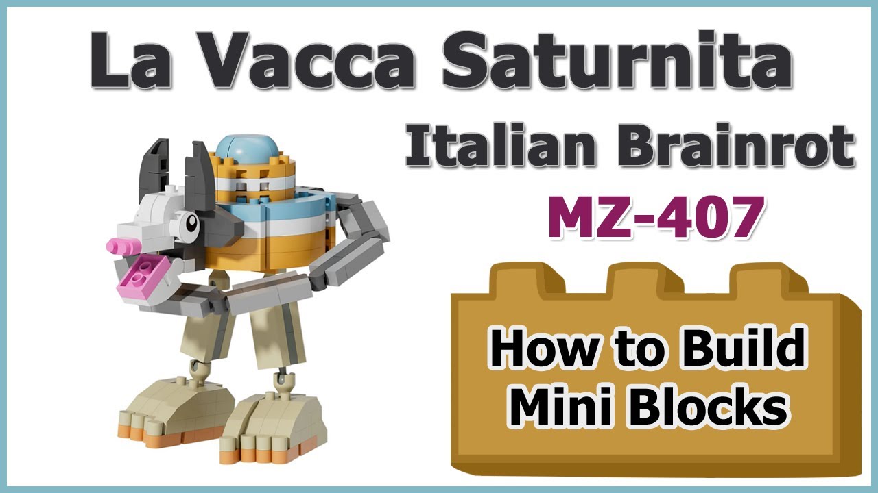 How to Build Blocks Italian Brainrot - La Vacca Saturno Saturnita
