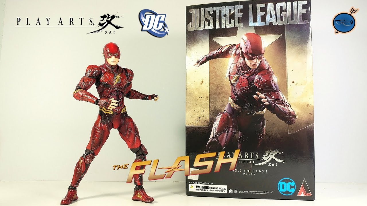 Play Arts Kai THE FLASH Justice League Action Figure Review - YouTube