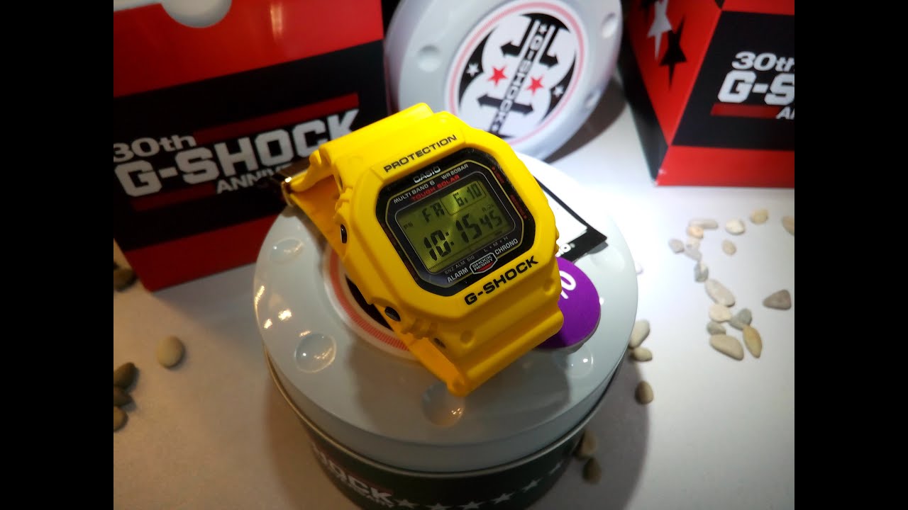 Unboxing CASIO G-SHOCK 30th Anniversary Lightning Yellow GW-M5630E
