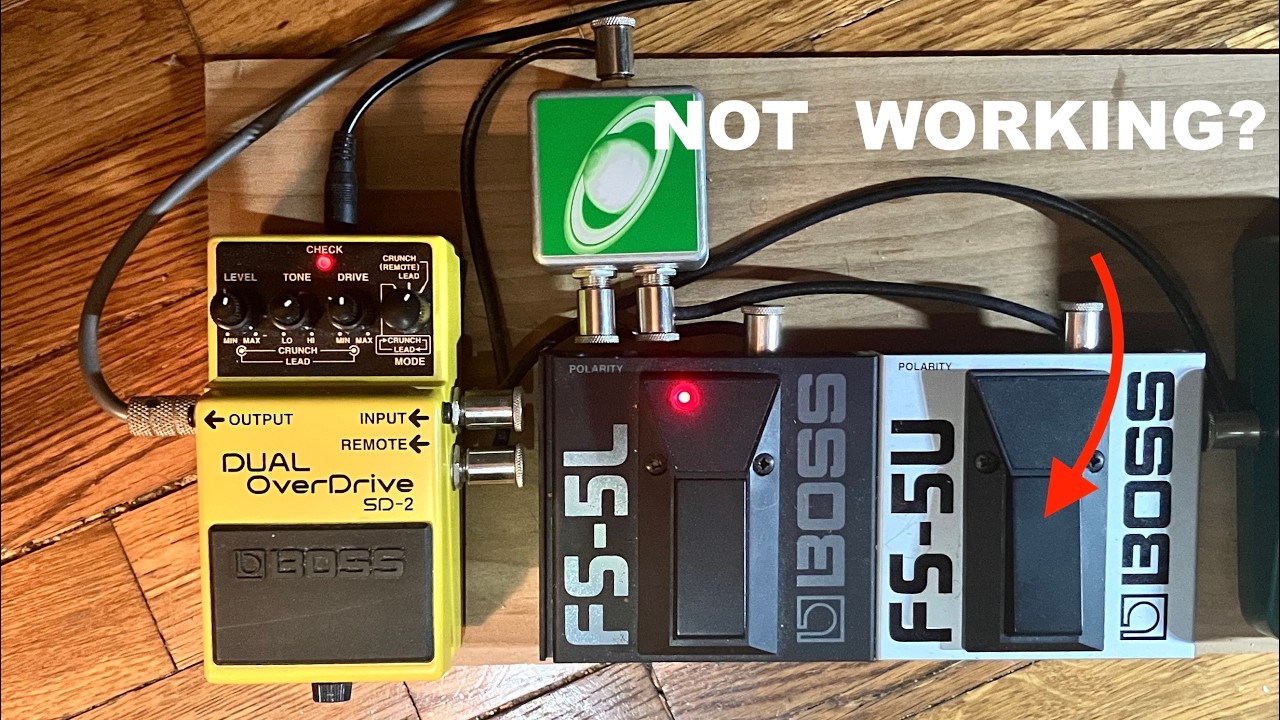 Boss SD-2 Dual Overdrive remoted by Boss FS-5L & 5U via