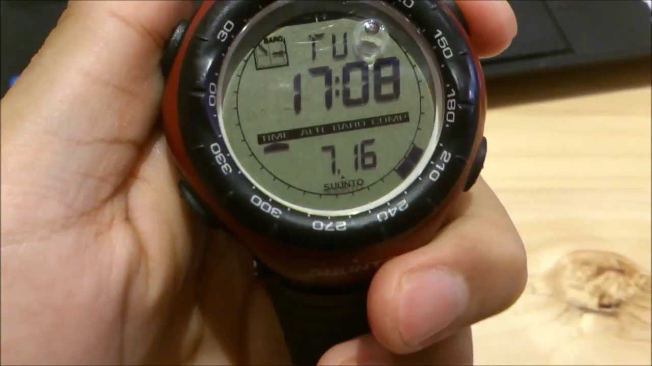 SUUNTO（スント）Vectorの使い方～時刻合わせ～ - YouTube