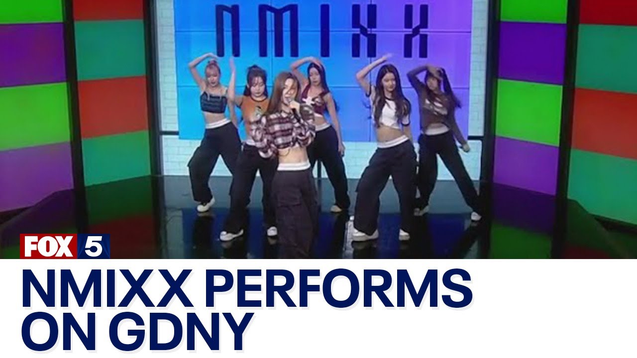 K-pop group NMIXX performs 'Love Me Like This' on GDNY - YouTube