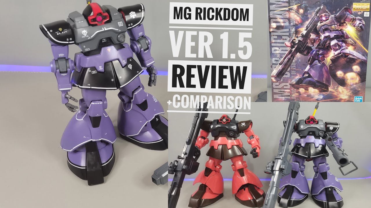 MG 1/100 RICKDOM (VER 1.5) REVIEW & COMPARISON - YouTube