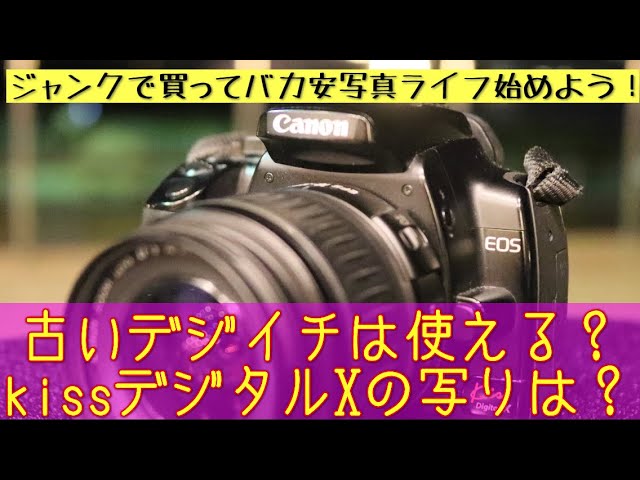 デジタル一眼レフ】古いデジイチは使えるか？ EOS kiss Digital Xを