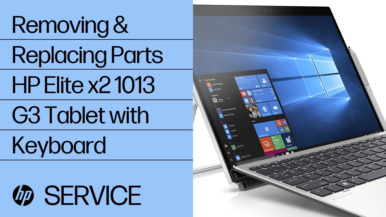 Removing & replacing parts for HP Elite x2 1013 G3 | HP Computer